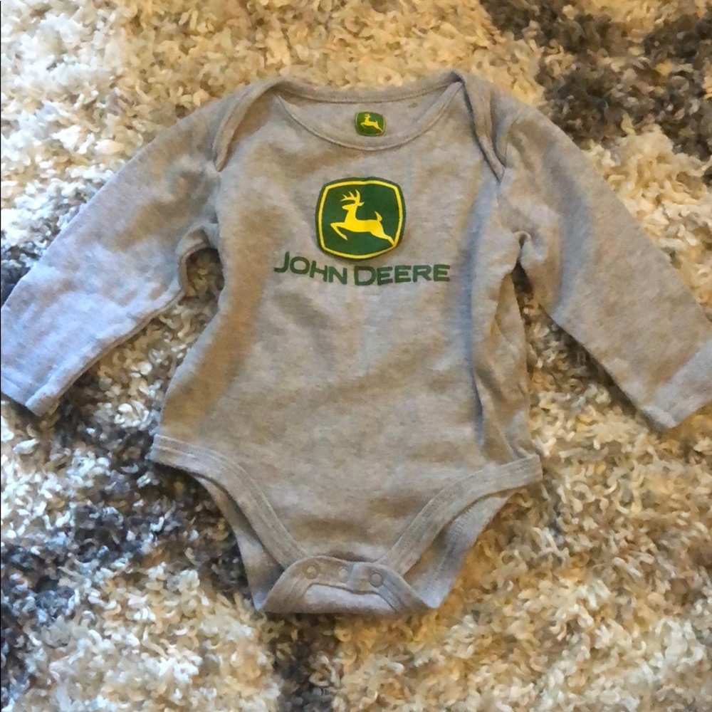 John Deere long sleeve onesie